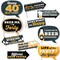 Big Dot of Happiness Funny Cheers and Beers to 40 Years - 40th Birthday Party Photo Booth Props Kit - 10 Piece